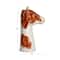 Hello Honey® 12.5" Brown & White Hand-Painted Decorative Stoneware Cow Vase